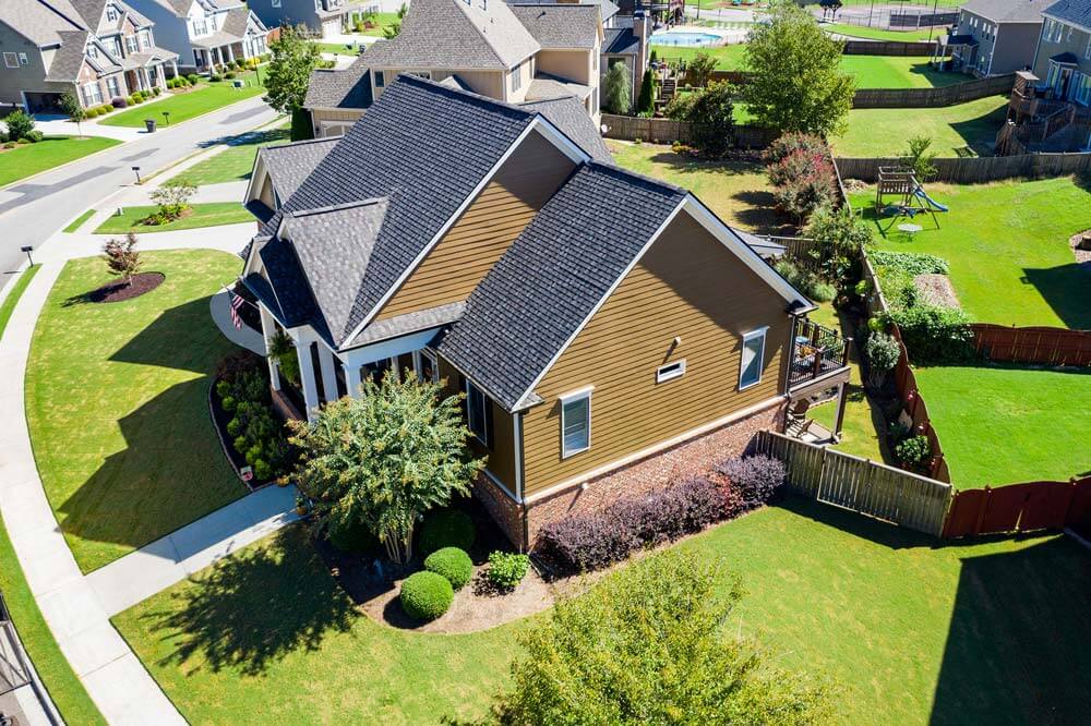 Residential Property With Completed Roof Replacement